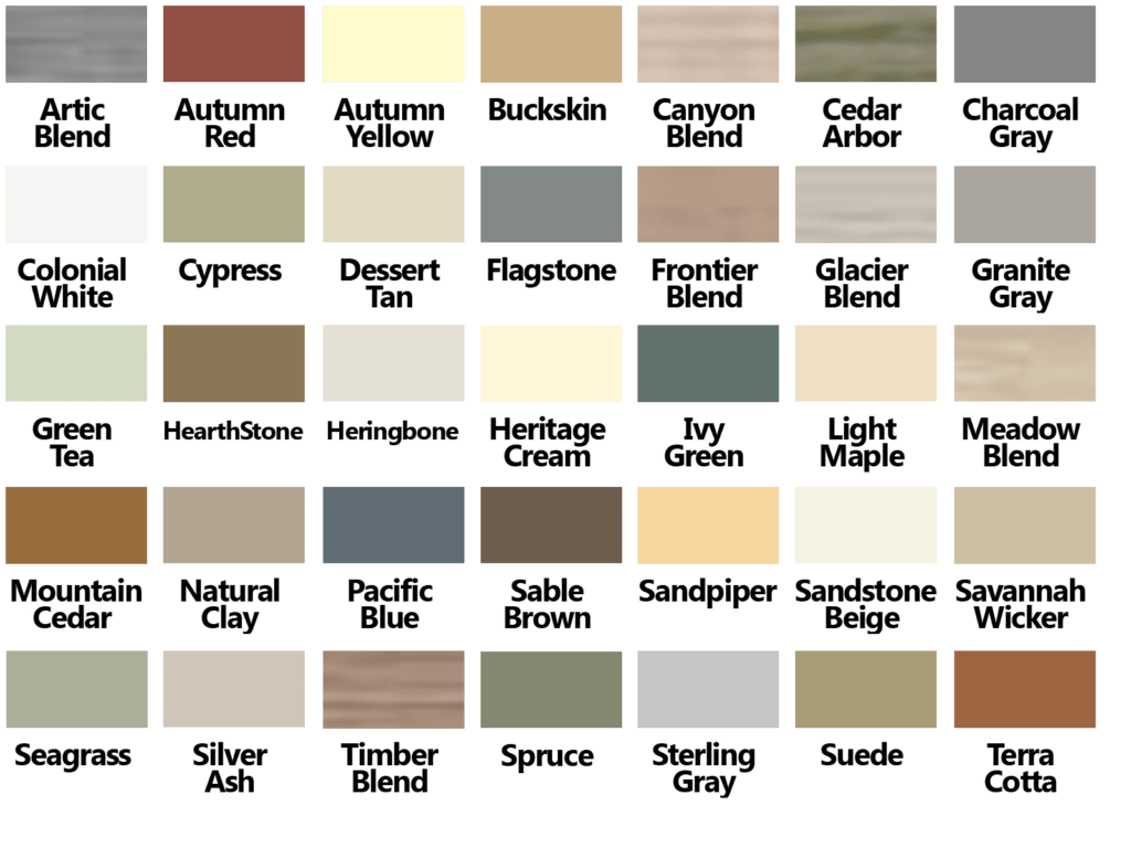 Certainteed Siding Color Chart